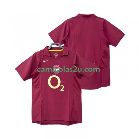Camisolas de futebol Arsenal 2006 Retro Equipamento Principal 2005 Manga Curta